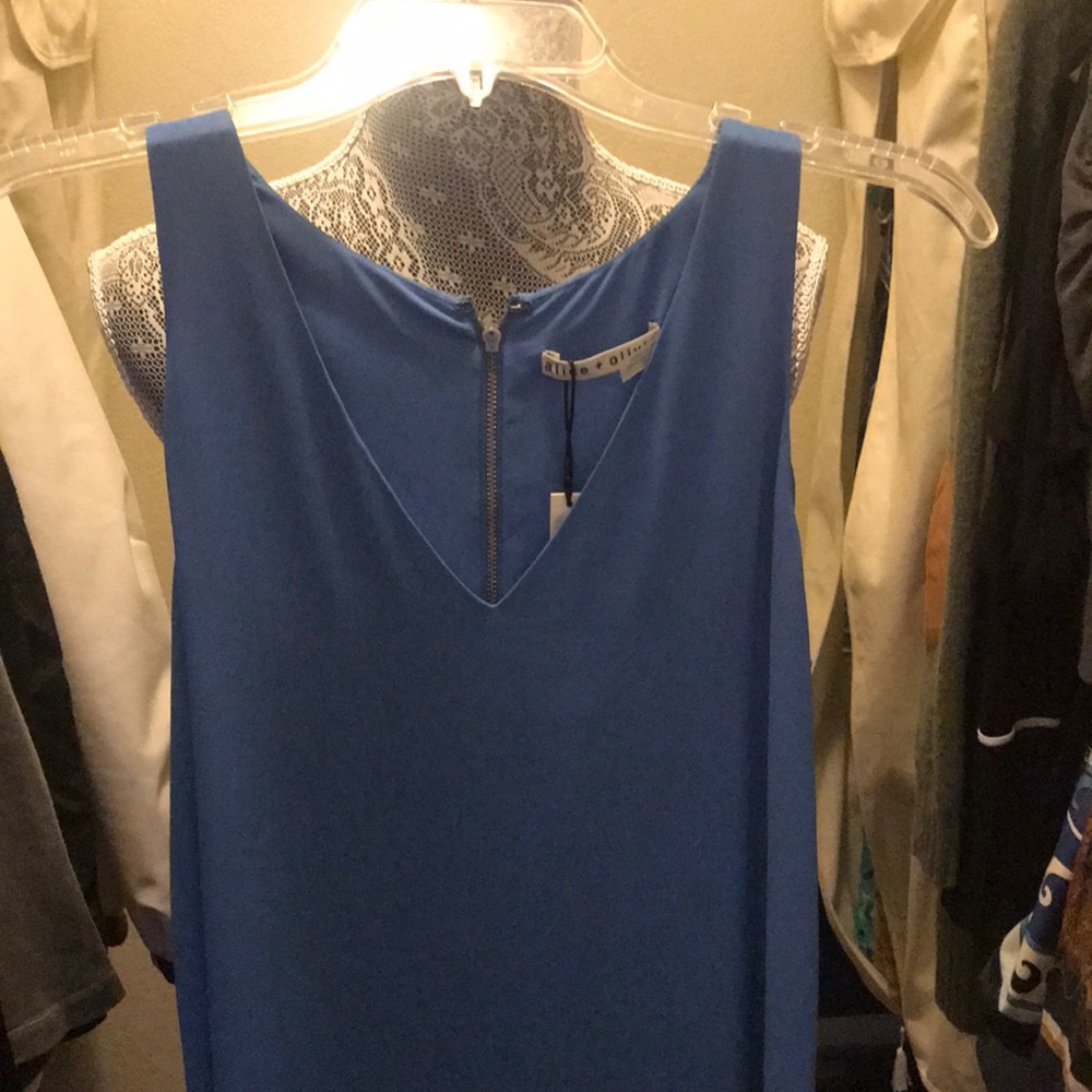 Alice + Olivia blue dress new with tags size XS - Picture 2 of 7